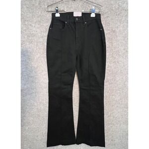 Revice Denim Jeans Womens 27 Black High Rise Flare Seam Detail Goth Chic